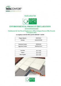 Certificato ambientale epd isolante in eps eco espanso k150