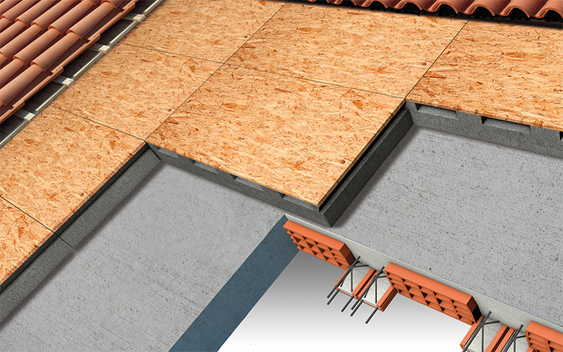 isolamento tetto ventilato in laterocemento con pannelli polistirolo osb